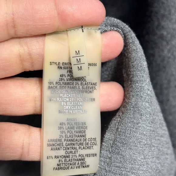 Elie Tahari Gray Textured Fabric - Picture 6 of 7